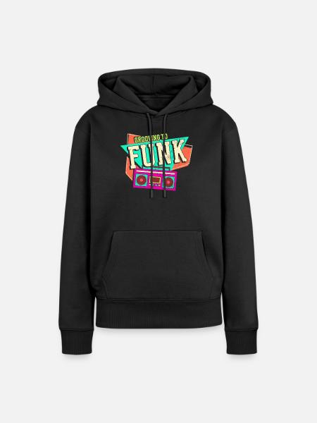 Funk Musik - Frauen Premium Bio Hoodie - Schwarz