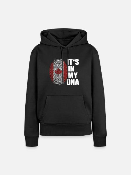 Kanada - Frauen Premium Bio Hoodie - Schwarz