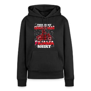 Biker Funny Motorcyclist Gifts - Frauen Premium Bio Hoodie - Schwarz - Vorne - Julia (174cm)