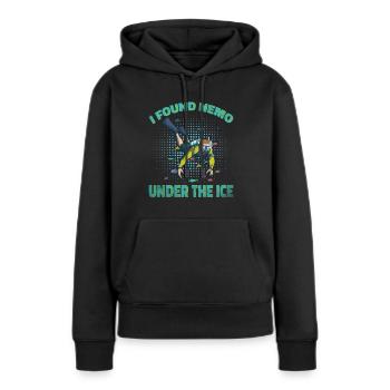 I found Nemo Under The Ice, Ice Diver - Women’s Premium Organic Hoodie - black - Front - Julia (174cm)