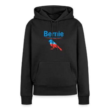 Bernie Sanders BlueBird 2020 Election President - Frauen Premium Bio Hoodie - Schwarz - Vorne - Julia (174cm)