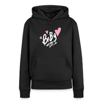 Baby 2022 - Neugeborenes 2022 - Frauen Premium Bio Hoodie - Schwarz - Vorne - Julia (174cm)