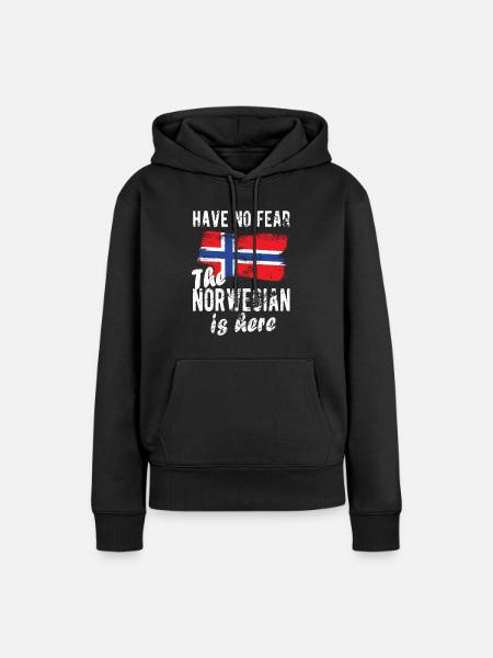 Norweger Norwegen Herkunft Norwegische Flagge - Ekologisk premiumluvtröja dam - svart
