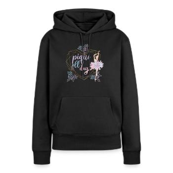 Danseuse de ballet ballerine danseuse de ballet - Sweat à capuche Premium bio Femme - noir - Devant - Julia (174cm)