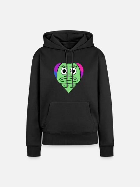 Bisexuell Krokodil Geschenk - Frauen Premium Bio Hoodie - Schwarz