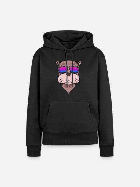 Bisexuell Seelöwe Geschenk - Frauen Premium Bio Hoodie - Schwarz