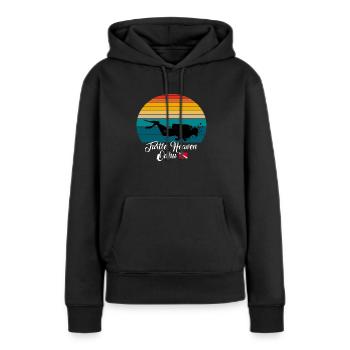 Turtle Heaven Oahu Plongée - Sweat à capuche Premium bio Femme - noir - Devant - Julia (174cm)