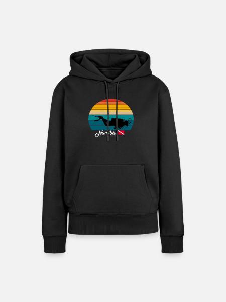 Namibia Scuba Diving Gift - Frauen Premium Bio Hoodie - Schwarz