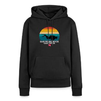 San Pedro Rock US Island Diving - Women’s Premium Organic Hoodie - black - Front - Julia (174cm)