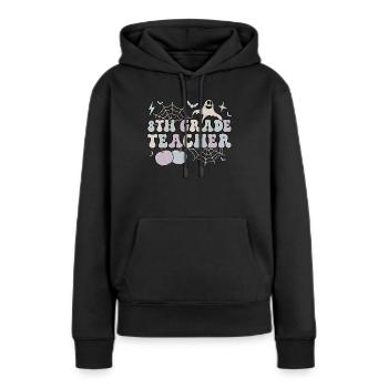 8th Grade Teacher Halloween Eighth Grade Crew - Frauen Premium Bio Hoodie - Schwarz - Vorne - Julia (174cm)