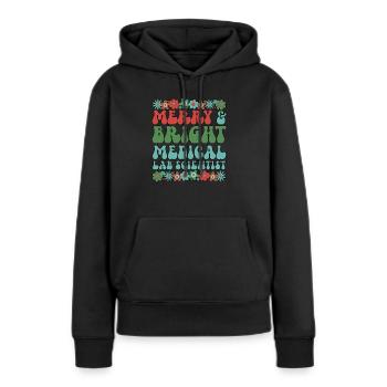 Medical Lab Scientist Christmas Medical Lab Xmas - Frauen Premium Bio Hoodie - Schwarz - Vorne - Julia (174cm)