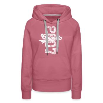 19TH BIRTHDAY ORIGINAL 2007 - Women’s Premium Organic Hoodie - mauve - Front - Isabella (175cm)