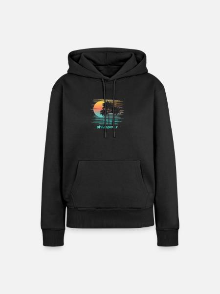 Philippinen Stilvoller Souvenirurlaub - Frauen Premium Bio Hoodie - Schwarz