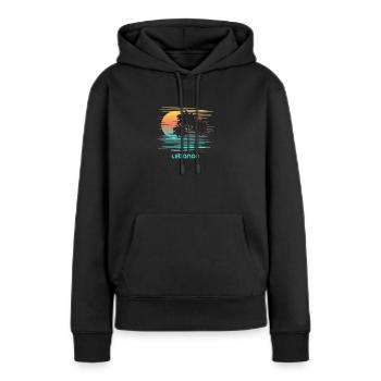 Libanon Stilvoller Souvenirurlaub - Frauen Premium Bio Hoodie - Schwarz - Vorne - Julia (174cm)