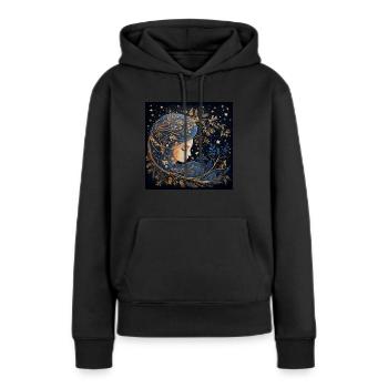 Nighttime Serenity - Women’s Premium Organic Hoodie - black - Front - Julia (174cm)