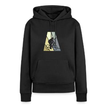 Cycling Cycling Route Cyclists - Women’s Premium Organic Hoodie - black - Front - Julia (174cm)