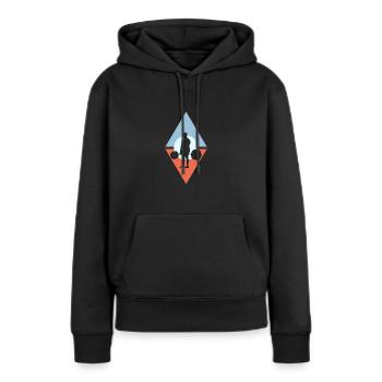 Weightlifting Fitnessstudio - Frauen Premium Bio Hoodie - Schwarz - Vorne - Julia (174cm)