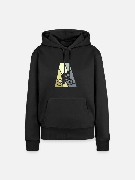 Radfahrer Bicycle - Frauen Premium Bio Hoodie - Schwarz