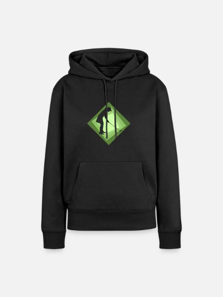 Chip Golfer - Frauen Premium Bio Hoodie - Schwarz
