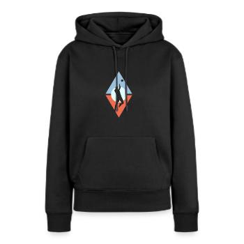 Volleyball Beachen Volleyballer - Frauen Premium Bio Hoodie - Schwarz - Vorne - Julia (174cm)