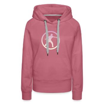 Tischtennisschläger Tischtennisspieler - Frauen Premium Bio Hoodie - Malve - Vorne - Isabella (175cm)