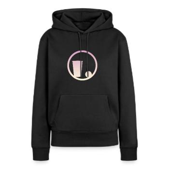 Party Bierpong Partymonster - Frauen Premium Bio Hoodie - Schwarz - Vorne - Julia (174cm)
