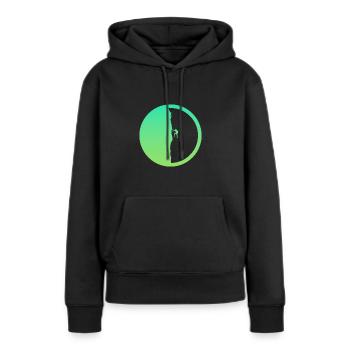 Kletterer Seilklettern Felsklettern - Frauen Premium Bio Hoodie - Schwarz - Vorne - Julia (174cm)