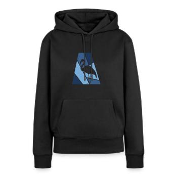 Flamingo Flamingo Flamingos - Women’s Premium Organic Hoodie - black - Front - Julia (174cm)
