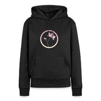 Botanisch Flora Pflanzen - Frauen Premium Bio Hoodie - Schwarz - Vorne - Julia (174cm)
