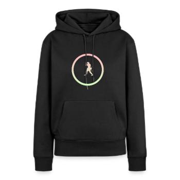 Climbing, Rock climbing, Climber, Sportsman - Women’s Premium Organic Hoodie - black - Front - Julia (174cm)