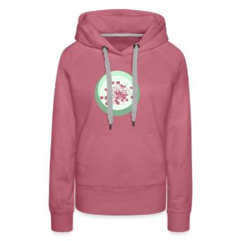 Kryptowährung Crypto Cryptocurrency - Frauen Premium Bio Hoodie - Malve - Vorne - Isabella (175cm)