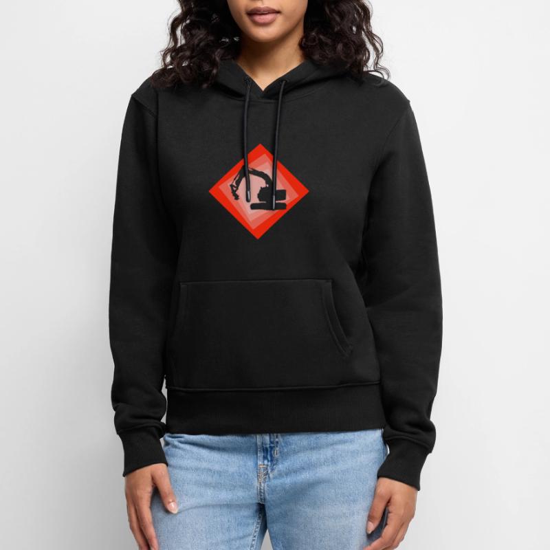 Bagger Baggerfahrerin Baggerfahrer Frauen Premium Bio Hoodie
