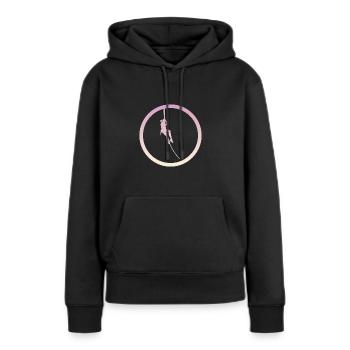 Escalade Alpiniste Alpiniste - Sweat à capuche Premium bio Femme - noir - Devant - Julia (174cm)