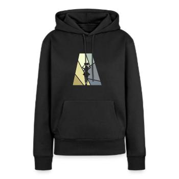 Pom-pom girl girlie fille - Sweat à capuche Premium bio Femme - noir - Devant - Julia (174cm)