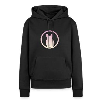 Nagetier Hamster Streifenhörnchen - Frauen Premium Bio Hoodie - Schwarz - Vorne - Julia (174cm)