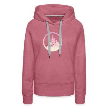 Molécule Biochimie Molécule - Sweat à capuche Premium bio Femme - mauve - Devant - Isabella (175cm)