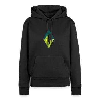 Climbing, Rope Climbing, Alpinist - Women’s Premium Organic Hoodie - black - Front - Julia (174cm)