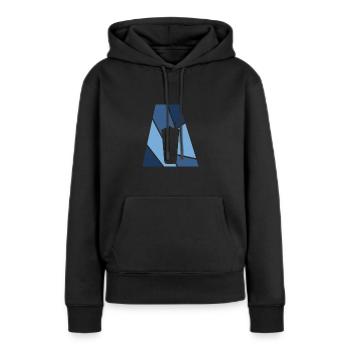 Bubble Tea Bubble Tea Boba - Sweat à capuche Premium bio Femme - noir - Devant - Julia (174cm)