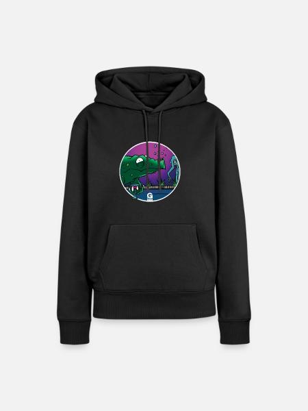 GIGGJOTT kuschelige Animationen - Frauen Premium Bio Hoodie - Schwarz