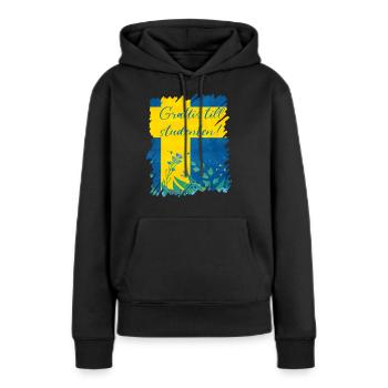 Abschlussfeier 2024 Abiturfeier - Frauen Premium Bio Hoodie - Schwarz - Vorne - Julia (174cm)