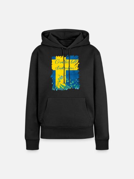 Abschlussfeier 2024 Abiturfeier - Frauen Premium Bio Hoodie - Schwarz
