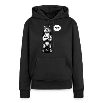Pas de Husky Husky Propriétaire Husky Propriétaire Husky Lovers - Sweat à capuche Premium bio Femme - noir - Devant - Julia (174cm)
