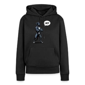 Pas de Dogue Allemand Propriétaire de Dogue Allemand Fan de Dogue Allemand - Sweat à capuche Premium bio Femme - noir - Devant - Julia (174cm)