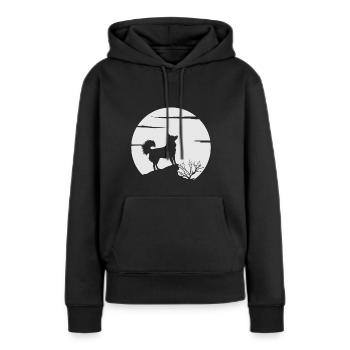 Alaskan Klee Kai - Frauen Premium Bio Hoodie - Schwarz - Vorne - Julia (174cm)