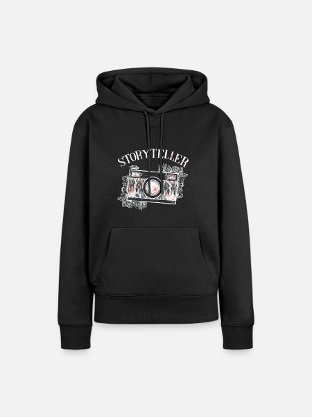Photography Camera Lens - Frauen Premium Bio Hoodie - Schwarz