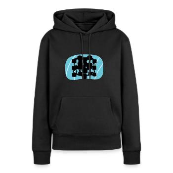 Cryptocurrency Bitcoin Bitcoin - Women’s Premium Organic Hoodie - black - Front - Julia (174cm)