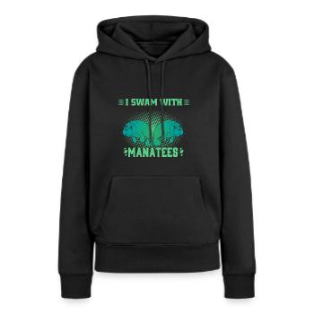 Ich Schwamm Mit Seekühen Wassertiere Seekühe - Frauen Premium Bio Hoodie - Schwarz - Vorne - Julia (174cm)