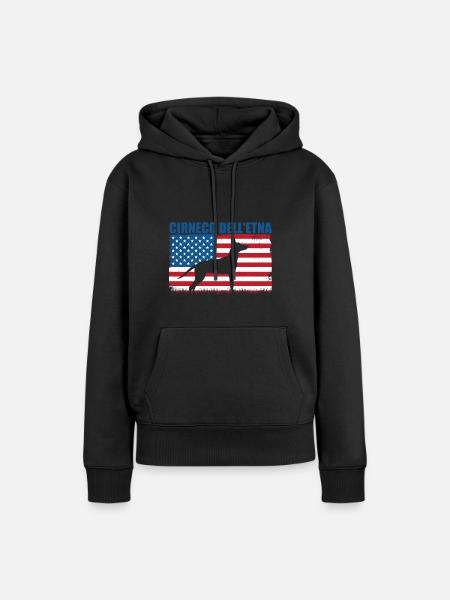 Cirneco dell Etna - Frauen Premium Bio Hoodie - Schwarz
