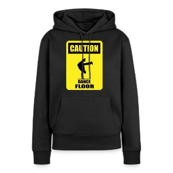 CAUTION - Dance Floor - Women’s Premium Organic Hoodie - black - Front - Julia (174cm)