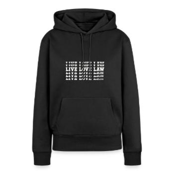Anwalt - Frauen Premium Bio Hoodie - Schwarz - Vorne - Julia (174cm)